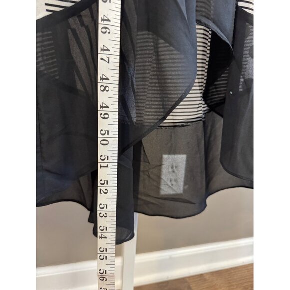 Maeve Black White Maxi Halter Dress 2 Polka Dot Stripe Anthropologie - Picture 11 of 12